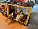 a picture of a workbench with tools on top of it