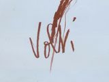 a drawing of a bird on a piece of paper
