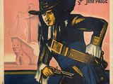 L'affiche du film « Le Corsaire » est accrochée au mur.