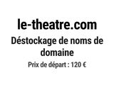 Le théâtre : déstockage de noms de domaine
