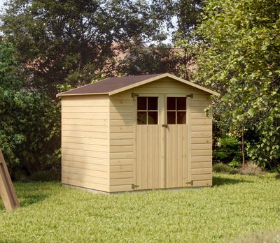 Abri de jardin bois, 4,61 m², Ep. 12 mm, Naterial Durmitor