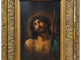 a painting of jesus with a crown of thorns on his head