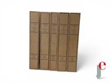 four books that are stacked on top of each other