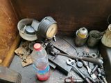 a picture of a bunch of tools that are on the floor