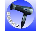 a hair dryer sitting on top of a blue background