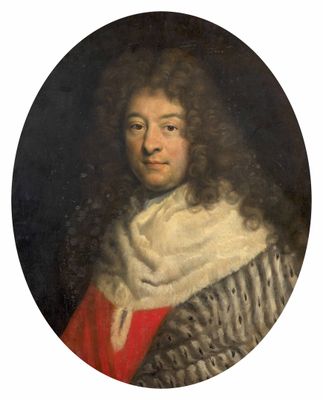 portrait d'un homme en manteau de fourrure