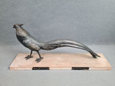 "Faisan", Epreuve en régule à deux patines.