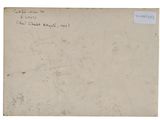 an old postcard with a handwritten message on it