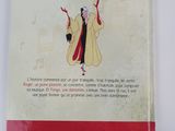 the back cover of a book with a drawing of a woman in a red robe