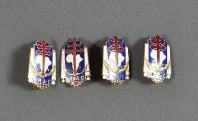 four enamel badges of knights and knights of the order of the knights of england