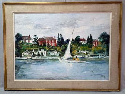 Julien Saint-Hilaire ( Lézignan ) , "Chester", huile sur toi…