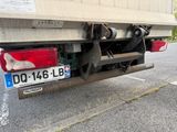 a close up of the rear end of a semi truck