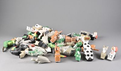 a pile of toys that are sitting on a table