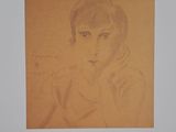 an image of a drawing of a woman in a yellow dress