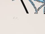 a drawing of a bike on a white surface