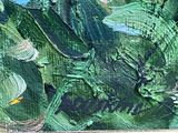 a painting of a bird that is sitting in a nest
