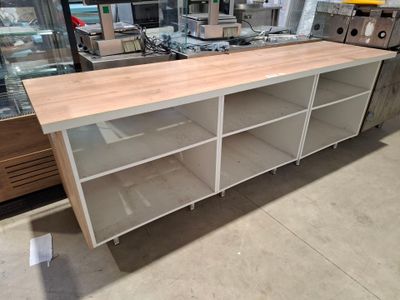 Meuble buffet bas rectangulaire lamifié imitation chêne clai…