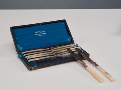 un petit étui contenant une paire de baguettes