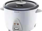a close up of a rice cooker on a white background