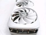 a close up of a video card with a fan on it