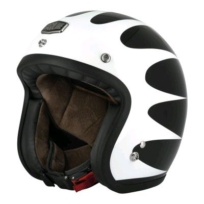 Casque de moto GASOLINE S250 White & Black - Neuf - La première photo  - Photo 1