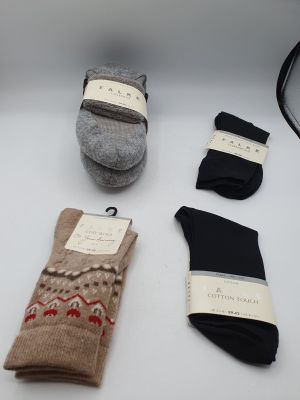 Lot de 4 - FALKE - Chaussettes et chaussons - Laine mérinos …