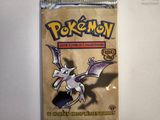 a close up of a bag of pokemon trading cards on a table