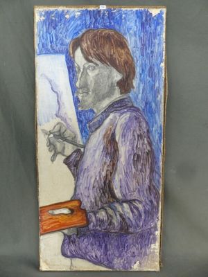 Autoportrait présumé d'un peintre