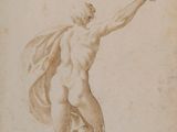 an image of a drawing of a man holding a sword