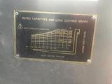 a sign on the side of a machine that says rated camera and log centers graph
