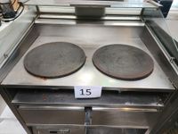 1 crêpière KRAMPOUZ avec meuble réfrigéré inox sur roulettes… (photo 2)