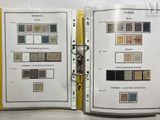 two pages of a book with different stamps on them