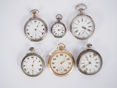 Deux différentes montres de gousset et une montre de col en …