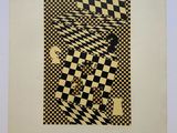 an image of a black and white checkered pattern on a piece of paper