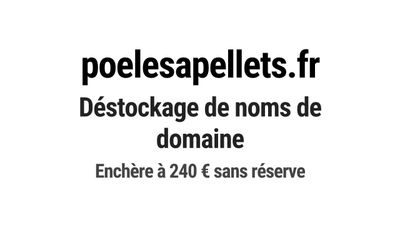 Nom de domaine poelesapellets.fr.
