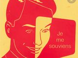 poster of a man in a suit and tie with the words je me souviens