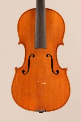 an old violin with a bow on a white background
