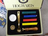 a hogwarts set in a box on a table