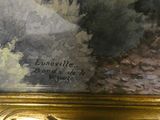 a picture of a painting on the wall of a room