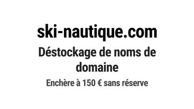 Nom de domaine ski-nautique.com.