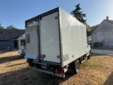 un camion blanc garé dans l'herbe