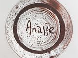an image of a plate with the word analife written on it