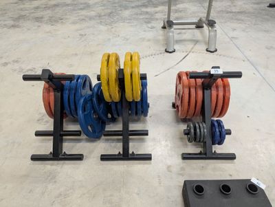 LOT DE POIDS BODY SOLID et 3 supports - Photo 1