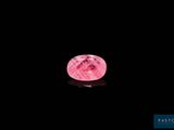 un gros plan sur une lune rose dans le ciel nocturne
