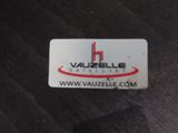 a close up of a business card on a table