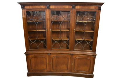 Bibliothèque de parquet en placage de bois