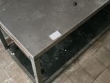 an image of a stainless steel coffee table in a kitchen