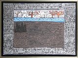 une photo d'une photo d'un tableau sur lequel figurent des inscriptions