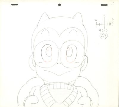 dessin d'un chat de bande dessinée portant des lunettes et une écharpe