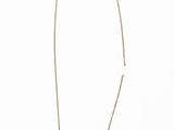 collier plaqué or composé d'une longue chaîne et d'une seule perle